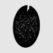 Vierde kerstdag acrylornament Black Ornament (voorkant)