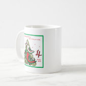 Vierde kerstdag koffiemok (Voorkant links)