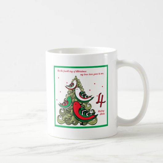 Vierde kerstdag koffiemok (Rechts)