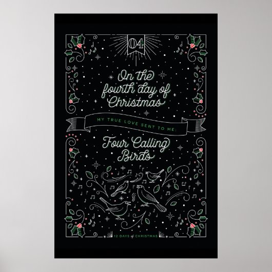 Vierde kerstdag Poster 24x36 (Voorkant)