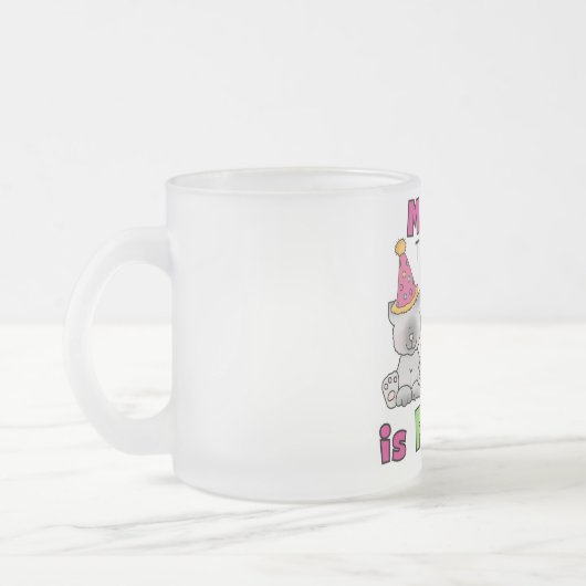 Vierde Kitten Birthday T-shirts en cadeautjes Matglas Koffiemok (Links)