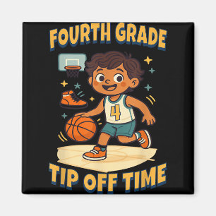 Vierde klas basketbal tip van Game Day Vibes Magneet