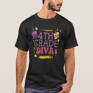 Vierde klas diva, eerste dag van de schoolreis t-shirt