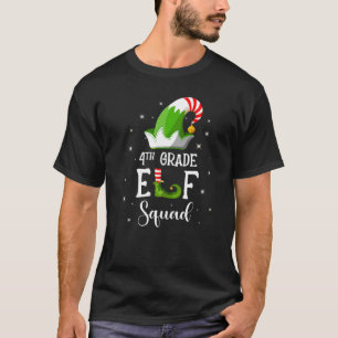 vierde klas Elf Squad Family Matching Group Christ T-shirt