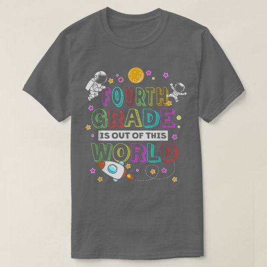 Vierde klas grappenmaker is uit deze wereldschoo t-shirt (Design voorkant)