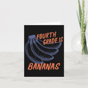 Vierde klas is bananen Grappige leraar terug naar  Kaart