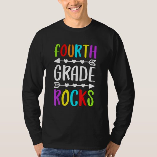Vierde klas is te gek 4e klas terug naar school t-shirt (Voorkant)