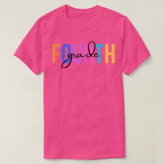 Vierde klas leraar 4 t-shirt (Design voorkant)