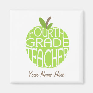 Vierde klas leraar magneet - groene appel