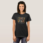 Vierde klas leraar terug naar school 4e klas Leo T-shirt (Voorkant volledig)