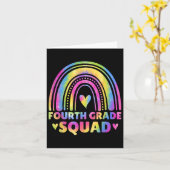 Vierde klas leraar vertrekt naar school kaart (Gele Bloem)