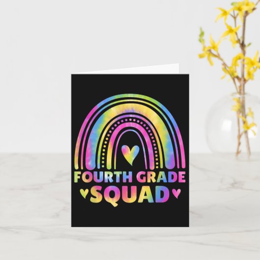 Vierde klas leraar vertrekt naar school kaart (Gele Bloem)