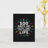 Vierde klas Leven 4e klas 100 dagen van de school Kaart (Gele Bloem)