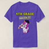 Vierde klas Nailing it Primary Elementary School 4 T-shirt (Design voorkant)