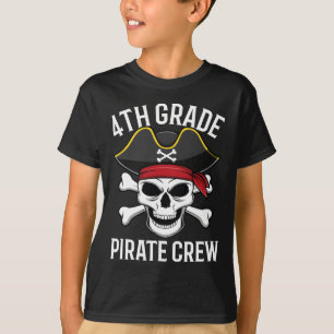 Vierde klas Pirate Crew Halloween Costume Student T-shirt