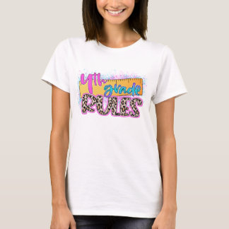 Vierde klas regels leraar t-shirt