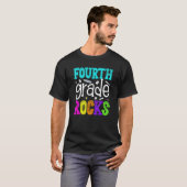Vierde klas Rocks 4e klas Happy First Day T-shirt (Voorkant volledig)