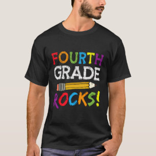 Vierde klas Rocks Grappig Terug naar school 4e kla T-shirt