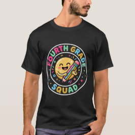 Vierde klas squad 4e leraar crew terug naar school t-shirt