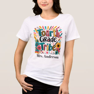 Vierde Klas Stam T-shirt T-shirt voor leraren in