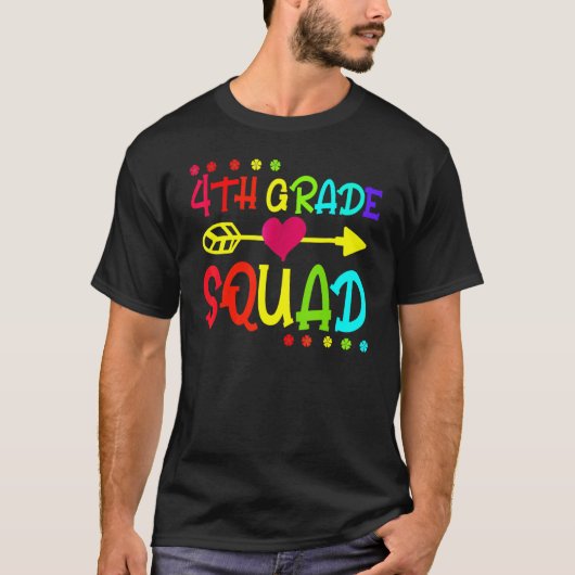 Vierde klas student leraar student terug naar SC T-shirt (Voorkant)