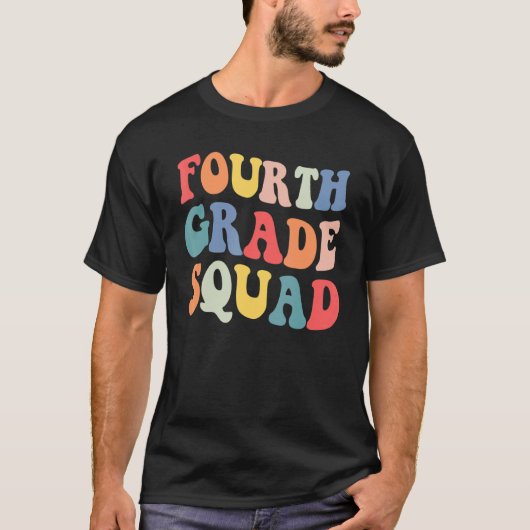 Vierde klas student leraar student terug naar SC T-shirt (Voorkant)