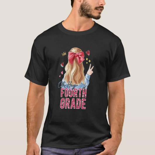 Vierde klas studenten terug naar school. t-shirt (Voorkant)