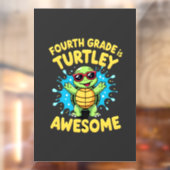 Vierde klas Turtle-y Geweldige eerste dag van de v Raamsticker (Vel 2)