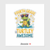 Vierde klas Turtle-y Geweldige eerste dag van de v Sticker (Vel)
