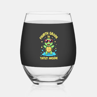 Vierde klas Turtle-y Geweldige eerste dag van de v Wijnglas Zonder Voet