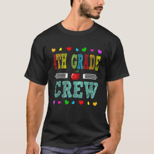 Vierde klas van het personeel naar school eerste s t-shirt