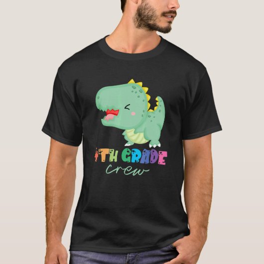 Vierde klas van het personeel van de klas de dinos t-shirt (Voorkant)