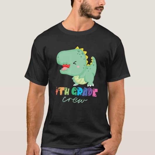Vierde klas van het personeel van de klas de dinos t-shirt (Voorkant)