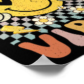 Vierde klas Vibes 4e klas Retro Docent 1e dag Poster (Hoek)