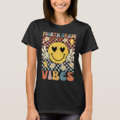 Vierde klas Vibes 4e klas Retro Docent 1e dag T-shirt (Voorkant)