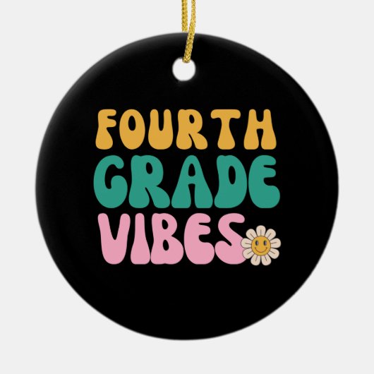 VIERDE KLAS VIBES KERAMISCH ORNAMENT (Voorkant)