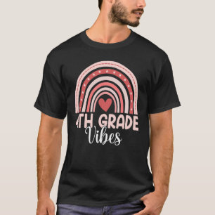 Vierde klas Vibes Rainbow Terug naar School Boys G T-shirt