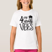 Vierde klas Vibes School T-shirt (Voorkant)