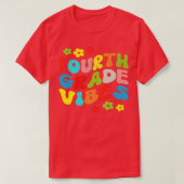 Vierde klas Vibes Vierde klas Team Retro 1e Dag T-shirt (Design voorkant)