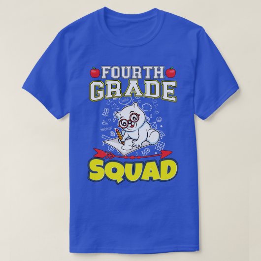 Vierde klaskraad Funny Basisschool T-shirt (Design voorkant)