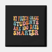 Vierde leerkracht 100 dagen slimmer 100ste dag van magneet (Voorkant)