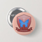 Vierde - Mt. Caliwas School Pin Ronde Button 5,7 Cm (Voorkant /achterkant)