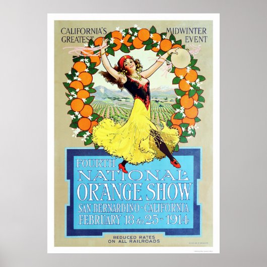 Vierde nationaal Oranje Show 1914 Poster (Voorkant)