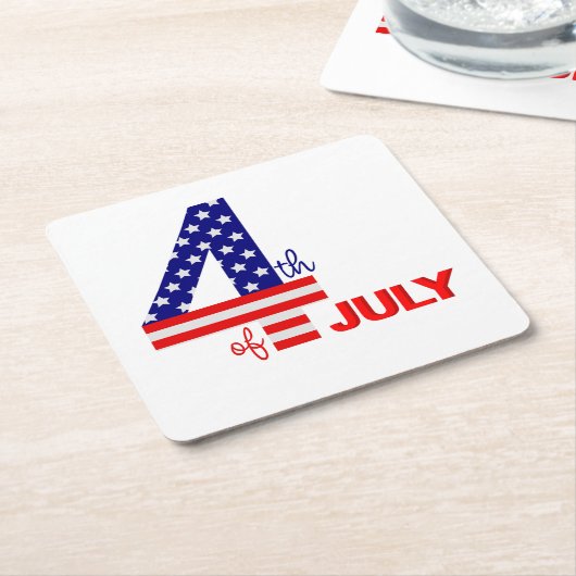 Vierde Onderzetter papierDrink juli (Schuin)