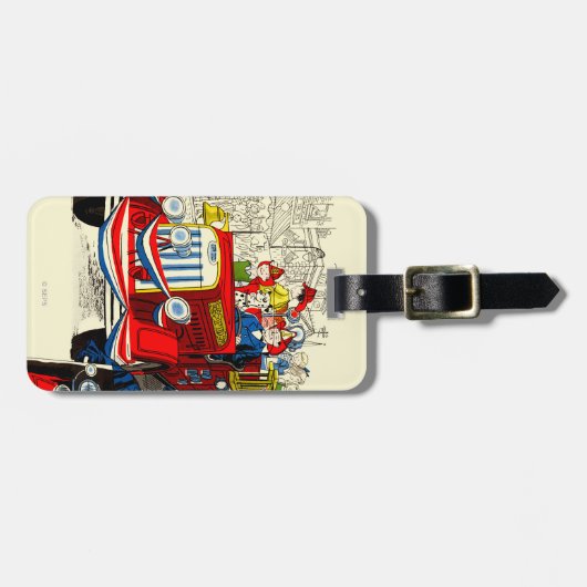 Vierde parade juli bagagelabel (Voorkant horizontaal)