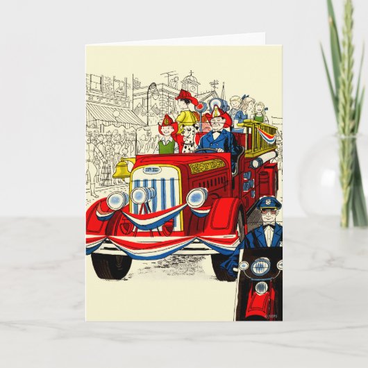 Vierde parade juli kaart (Voorkant)