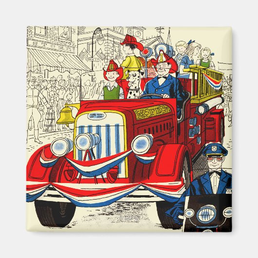 Vierde parade juli magneet (Voorkant)