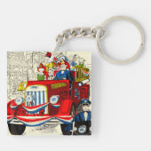 Vierde parade juli sleutelhanger (Achterkant)