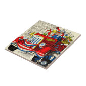 Vierde parade juli tegeltje (Zijkant)