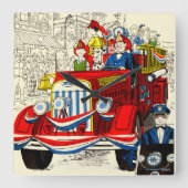 Vierde parade juli vierkante klok (Voorkant)